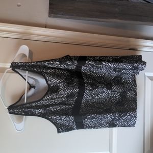 White and Black blouse